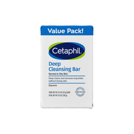 Cetaphil Deep Cleansing Bar (Pack of 3)