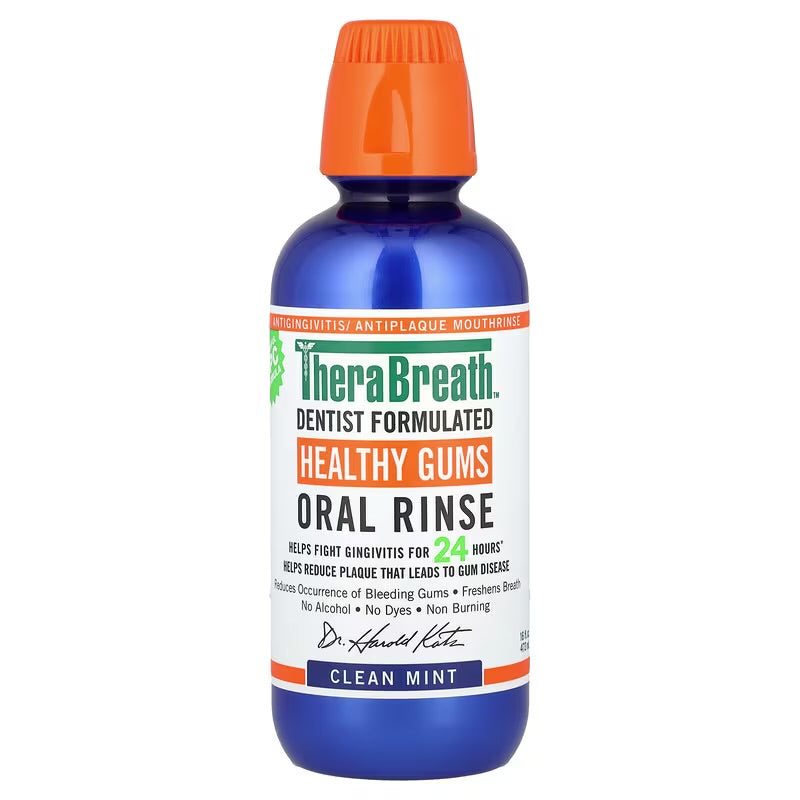 TheraBreath Healthy Gums Oral Rinse – Clean Mint