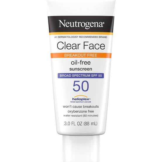 Neutrogena Clear Face SPF50